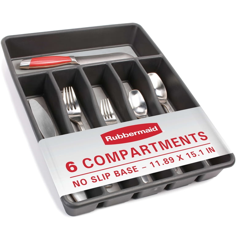 Rubbermaid Large Silverware Organizer, Grey photo 1