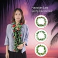 thumbnail image 3 of Dekaim Leis Hawaianos, 3 Piezas de Colores Surtidos Leis Hawaianos Fiesta Tropical Flor simulada Garland Collar, 3 of 8
