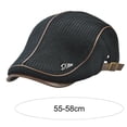 thumbnail image 6 of Eoperou British Style Adjustable Buckle Thickened Fleece Lining Beret Hat Winter Flat Peaked Mid-aged Men Knitting Forward Hat Costume Accessories, 6 of 8