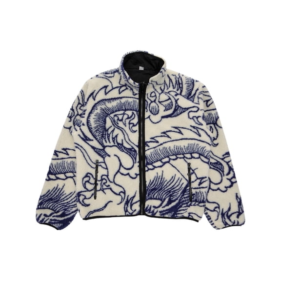 Stussy Men's Dragon Sherpa Jacket Natural, from StockX