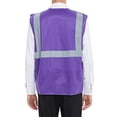 thumbnail image 4 of TOPTIE 5 Pockets High Visibility Safety Vest with Reflective Strips, Working Uniform Vest-Black-XL, 4 of 6