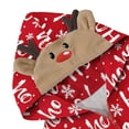 thumbnail image 5 of KOMOO Christmas Pajamas For Family Jumpsuits Pajamas Hooded Zipper Rompers Pjs Family Pajamas, 5 of 6