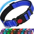 thumbnail image 1 of HLONK Dog Collar  Adjustable Reflective Nylon Dog Collar Classic Solid Colors  Soft Neoprene Padding for Small Medium Sized Dogs Neck (9-14.2 inch), 1 of 7