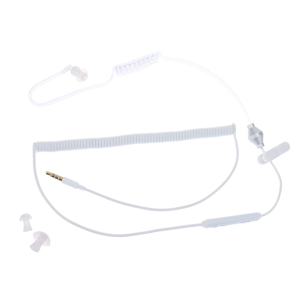 Espiral Tubo Acústico Bobina Anti-radiación 3.5MM Audífonos para iPhone Blanco Tmvgtek Original