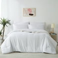 thumbnail image 2 of Davulos Queen Size Comforter Sets,3 Pieces White Comforter Bedding Set Soft Lightweight Bed Set with 2 Pillow Shams for All Season, 2 of 7