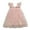 Pink, variant on JUoaLXG Toddler Girls Casual Dresses Summer Fly Sleeves Embroider Princess Dance Party Floral Dress Streetwear,Beige,2-3 Years