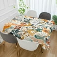 thumbnail image 2 of Yayeee Tablecloths 54" x 54" Rectangle Wrinkle Resistant Party Table Cover, Whimsical Leaves, 2 of 8