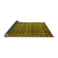 thumbnail image 2 of Ahgly Company Indoor Round Abstract Yellow Modern Area Rugs, 3' Round, 2 of 4