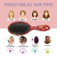 thumbnail image 7 of Red Christmas Gingerbread Man Pattern Hair Brush,Girls Detangling Hair Brush,Glide Through Tangles with Ease for Wet & Dry Hair,8.8"X2.8", 7 of 7