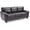 Cappuccino, variant on Glory Furniture Gallant Faux Leather Sofa in Black