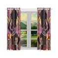 thumbnail image 3 of MYPOP African Woman Window Curtain Kitchen Curtain 26x39 inches (Two Piece), 3 of 3
