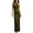 Green, variant on Women's Halter Neck Maxi Dress, Sleeveless Twisted Front Bodycon Long Dress, Formal Wedding Guest Dress for Women(Khaki/S)
