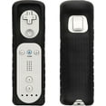 thumbnail image 1 of Étui pour Télécommande Compatible avec Nintendo Wii - Étui en Silicone Souple - Noir, 1 of 5