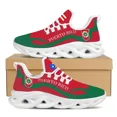 thumbnail image 1 of Zapatos planos con estampado de bandera de Brasil personalizados para mujer, zapatillas cómodas y transpirables, zapatos de moda con cordones de malla para caminar, 1 of 6