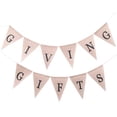 thumbnail image 1 of gracias Banner de arpillera Boda Cumpleaños Baby Shower Navidad Acción de gracias Decoración de Soledad Pancarta de banderines dando gracias, 1 of 6