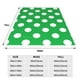 thumbnail image 3 of Balery Green And White Polka Dot Manta de Felpa Suave y Acogedora – Cobija de Franela Aterciopelada para Cama, Lavable y Cálida para Sofá, Mascotas, Transpirable-50"x40", 3 of 7