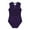 Purple, variant on MSemis Kids Girls' Sleeveless Mesh Splice Keyhole Back Leotard Bodysuit