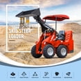 thumbnail image 4 of HUAYEE Ride-On Wheeled Mini Skid Steer Loader with Bucket, 23HP  Honda Gas Engine, for Construction Farm Landscaping, Curbside delivery & Professional Unloading Included, 4 of 12