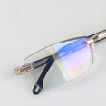 thumbnail image 4 of Zilead-gafas de lectura sin montura para hombre y mujer, lentes cuadradas sin marco para presbicia, con aumento de luz azul, dioptrías + 100 + 400, 4 of 4