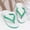 Green, variant on Women's Rubber Flat Flip Flops, Classic Thong Sandals for Summer Beach Daily Wear