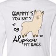 thumbnail image 4 of Inktastic Grammy's You Say Alpaca My Bags Long Sleeve Youth T-Shirt, 4 of 5