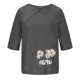 thumbnail image 4 of Blusas de Manga Corta para las Mujeres Impresas Cuello Redondo Camiseta Casual, Blusa de Algodón de Imitación para las Mujeres, 4 of 4