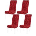 thumbnail image 1 of Solid Stretch Dining Room Chair Cover Removable Washable Slipcover 4pcs, 1 of 9