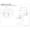 thumbnail image 2 of Kingston Brass KB8468DL Concord 4 in. Centerset Bathroom Faucet with Push Pop-Up, Brushed Nickel, 2 of 2