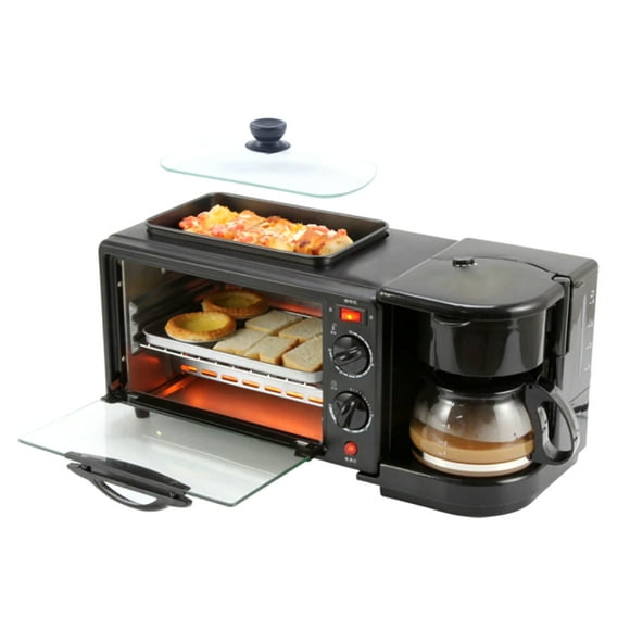 Máquina 3 en 1 Desayuno ilios innova con freidora cafetera y mini horno