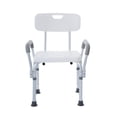 thumbnail image 1 of Gm Silla De Ducha 3 En 1 Con Respaldo Y Agarraderas Silla Regadera Baño Brazos Altura Ajustable, 1 of 9