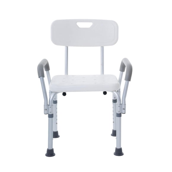 Gm Silla De Ducha 3 En 1 Con Respaldo Y Agarraderas Silla Regadera Baño Brazos Altura Ajustable