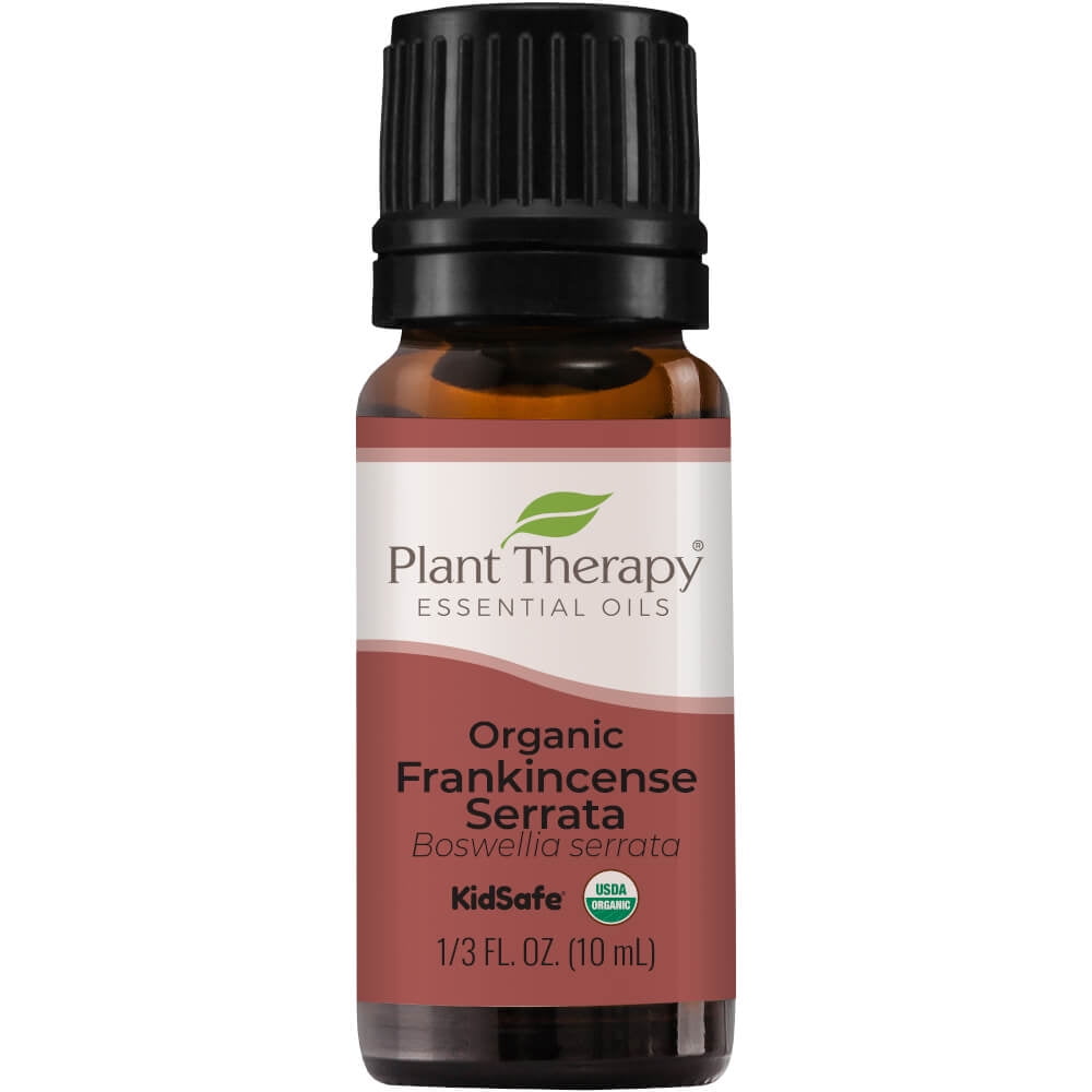 Plant Therapy Organic Frankincense Serrata Essential Oil 100% Pure, USDA Certified Organic, Undiluted, Natural Aromatherapy, Therapeutic Grade 10 mL (1/3 oz)