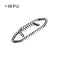 thumbnail image 3 of Uxcell 75LBS Stainless Connector Clip Lure Fishing Snap Swivels, 50 Pack, 3 of 5