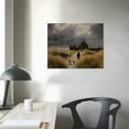 thumbnail image 3 of JEUXUS Vintage Framed Canvas Print Wall Art, Vintage Landscape Wall Art, Natural Scenery Vintage Wall Decor for Living Room, Office,, 3 of 4
