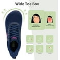thumbnail image 2 of MAYKX Wide Toe Box Shoes Women Arch Support Walking Sneakers Slip On Orthotic Shoes for Plantar Fasciitis Comfortable Tennis Sneakers Size 6-11, 2 of 6