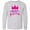 AC-Heather Grey, variant on Inktastic Nap Queen, Crown, Stars - Pink Purple Long Sleeve Youth T-Shirt