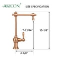 thumbnail image 3 of Akicon Cold Water Only Water Filter Faucet, Lead-Free Brass Body, Compatible with RO & Water Filtration System, Non-Air Gap, Copper, 3 of 6
