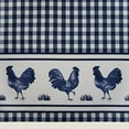 thumbnail image 1 of Light Filtering Printed Tier & Valance Window curtain Set - 58 Inch Length, 24 Inch Width - Barnyard (Navy), Machine Washable Drape for Kitchen, Bedroom, Living, & Dining Room by Achim Home Decor, 1 of 2