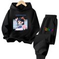 thumbnail image 3 of Conjunto de sudadera con capucha Disney Hua Mulan para niñas de 3 a 14 años, sudadera informal de calle kawaii, traje de camión para niños, 3 of 5