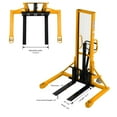 thumbnail image 3 of APOLLOLIFT 1100lbs Hand Manual Pallet Stacker 63" Lift Height Walkie Straddle Pallet Stacker with Adjustable Fork, 3 of 7