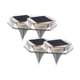 thumbnail image 2 of 4 piezas iluminación de la LED luces solares solar estaca de tierra impermeable escaleras patio patio sendero lámparas de jardín de jardín Luz cálida, 2 of 7