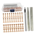 thumbnail image 1 of Double Cap Brass Rivet Clothes Rivets Belt Making D D, 1 of 9