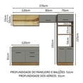 thumbnail image 4 of Cocina Integral Completa Modular Madesa Agata 270cm MG 05, 4 of 4