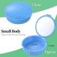 thumbnail image 2 of TIHYWR Retainer Case, Denture & Orthodontic Aligner Case With Mirror & Ventilation, Sky Blue, 2 of 7