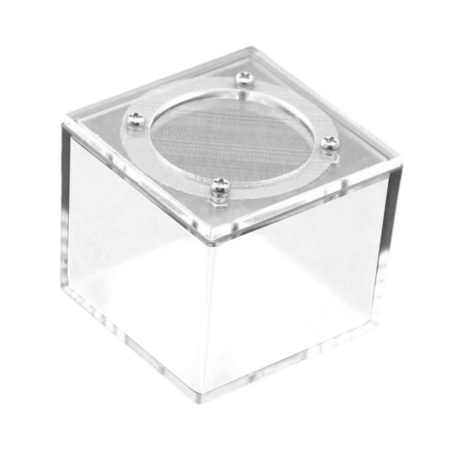 Bunblic Reptile Breeding Case Acrylic Practical Spider Box for Silkworm Beetle Gecko Square