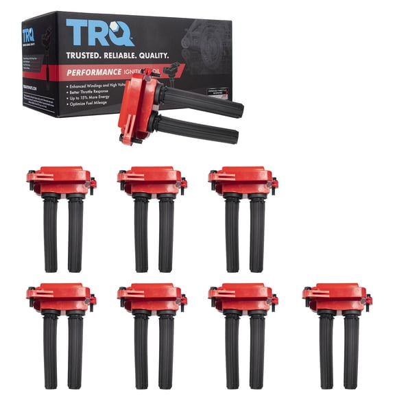 TRQ 8 Piece Premium High Performance Engine Ignition Coil for Chrysler Dodge Ram ICA64247 Fits select: 2013-2022 RAM 1500, 2006-2012 DODGE RAM 1500