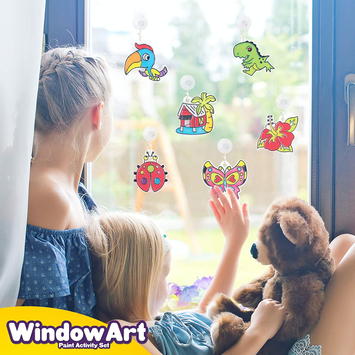 Window Art for Kids Suncatcher Kits for Kids With Window Paint Stained –  ToysCentral - Europe