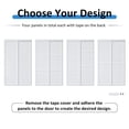 thumbnail image 5 of 72" x 80" Solid Manufactured Wood Paneled Prefinished Sliding Closet Doors with Hardware, 5 of 6