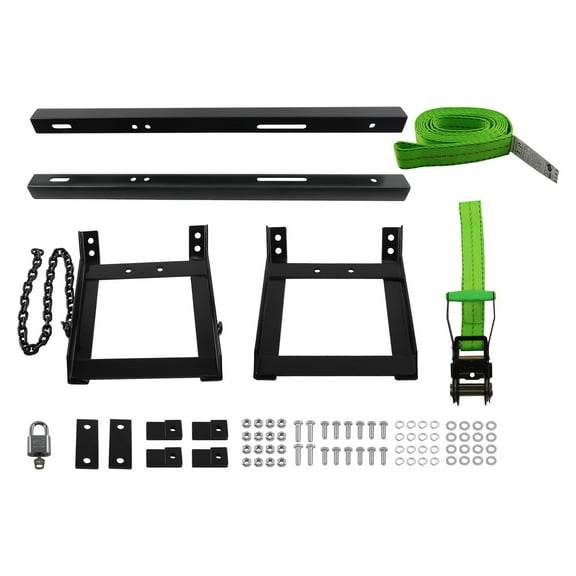 Spare Tire Carrier Tire Mount Holder 2 Holes w/ Hardware for Semi Truck Powder