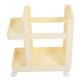 thumbnail image 5 of PTOOTP Beige Plastic Rolling Cart with Wheels for Home Gym Storage and Yoga Mat Organizer, 5 of 8